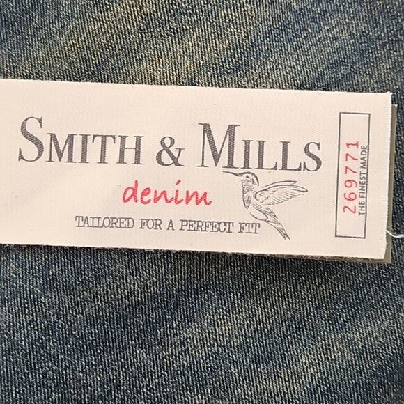 NWT Smith & Mills Denim Blue Jeans Stretch Men’s 38 x 32 Tailored Medium Wash - Picture 8 of 16